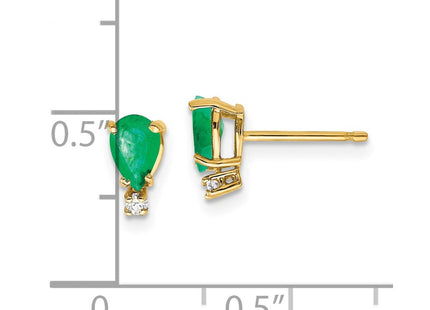 14k Yellow Gold Earrings Style XE760E - Classique Jewelry Inc.