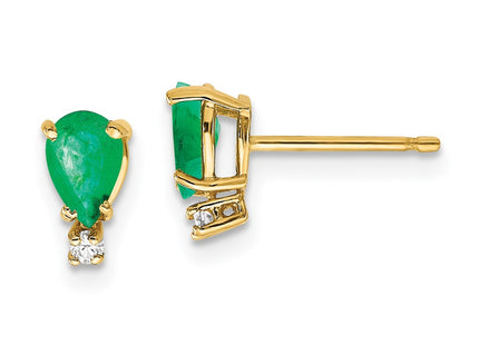 14k Yellow Gold Earrings Style XE760E - Classique Jewelry Inc.