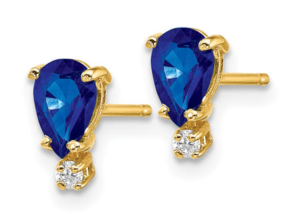 14k Yellow Gold Earrings Style XE760S - Classique Jewelry Inc.
