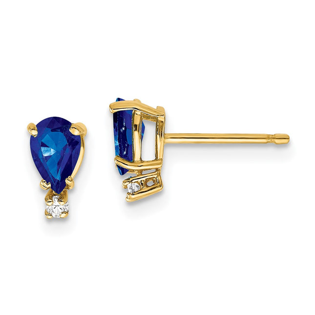 14k Yellow Gold Earrings Style XE760S - Classique Jewelry Inc.