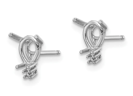 14k White Gold Earrings Style XE761 - Classique Jewelry Inc.
