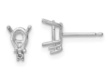 14k White Gold Earrings Style XE761 - Classique Jewelry Inc.