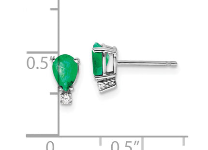 14k White Gold Earrings Style XE761E - Classique Jewelry Inc.