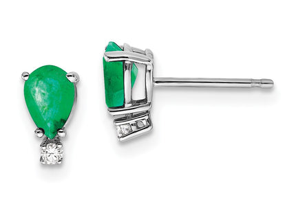 14k White Gold Earrings Style XE761E - Classique Jewelry Inc.