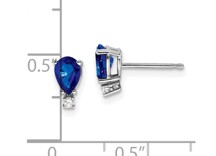 14k White Gold Earrings Style XE761S - Classique Jewelry Inc.