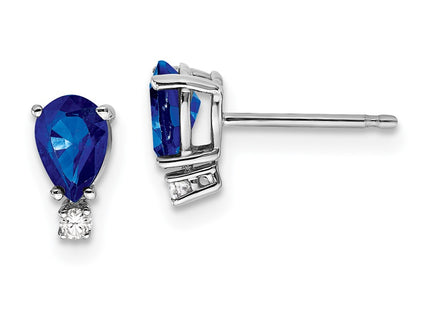 14k White Gold Earrings Style XE761S - Classique Jewelry Inc.
