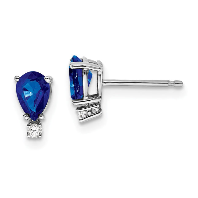 14k White Gold Earrings Style XE761S - Classique Jewelry Inc.