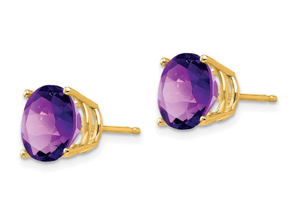 14k Yellow Gold Earrings Style XE76AM - Classique Jewelry Inc.