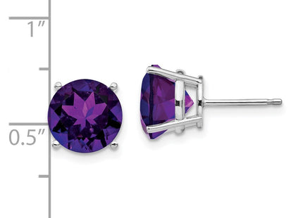 14k White Gold Earrings Style XE76WAM - Classique Jewelry Inc.