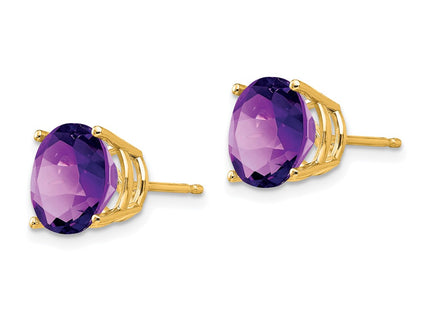 14k Yellow Gold Earrings Style XE77AM - Classique Jewelry Inc.