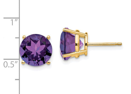 14k Yellow Gold Earrings Style XE77AM - Classique Jewelry Inc.