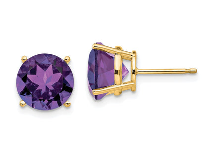 14k Yellow Gold Earrings Style XE77AM - Classique Jewelry Inc.