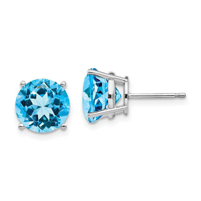 14k White Gold Earrings Style XE77WBT - Classique Jewelry Inc.