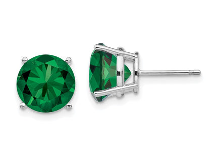 14k White Gold Earrings Style XE77WMS - Classique Jewelry Inc.