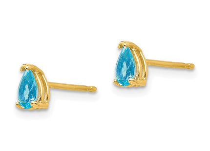14k Yellow Gold Earrings Style XE78BT - Classique Jewelry Inc.