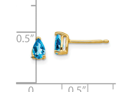 14k Yellow Gold Earrings Style XE78BT - Classique Jewelry Inc.