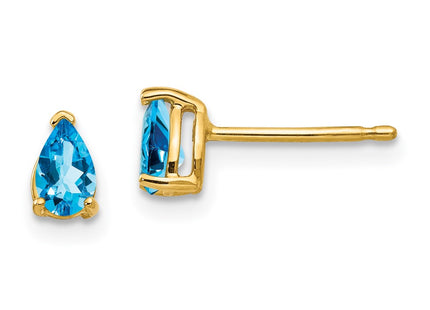 14k Yellow Gold Earrings Style XE78BT - Classique Jewelry Inc.