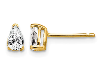 14K gold cubic zirconia earrings