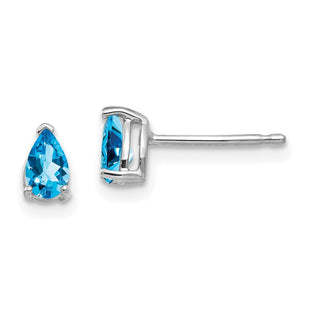 14k White Gold Earrings Style XE78WBT - Classique Jewelry Inc.