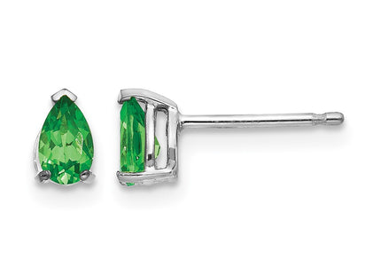 14K white gold earrings