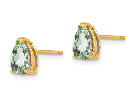 14k Yellow Gold Earrings Style XE80AG - Classique Jewelry Inc.