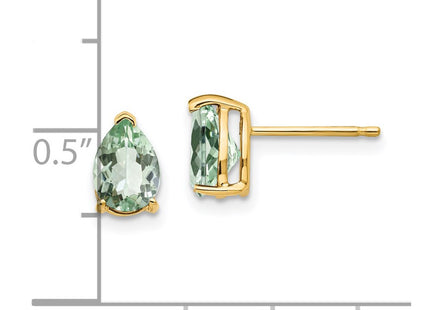 14k Yellow Gold Earrings Style XE80AG - Classique Jewelry Inc.