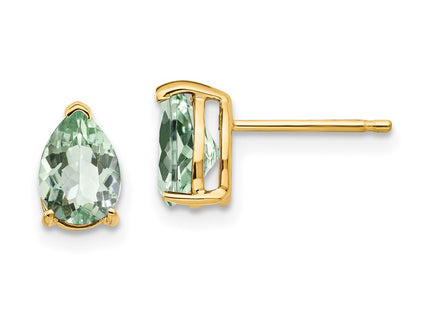 14k Yellow Gold Earrings Style XE80AG - Classique Jewelry Inc.