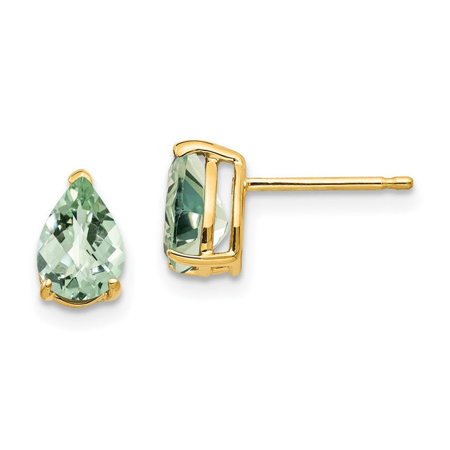 14k Yellow Gold Earrings Style XE80CG - Classique Jewelry Inc.