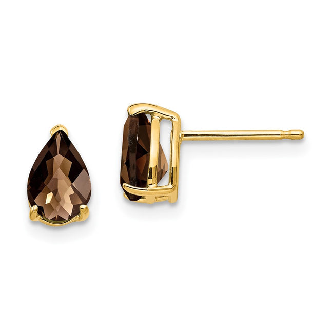 14k Yellow Gold Earrings Style XE80CQ - Classique Jewelry Inc.