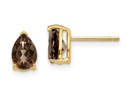 14k Yellow Gold Earrings Style XE80SQ - Classique Jewelry Inc.
