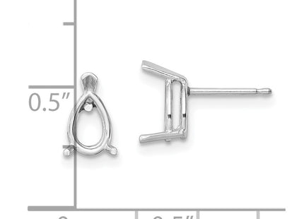 14k White Gold Earrings Style XE80W - Classique Jewelry Inc.