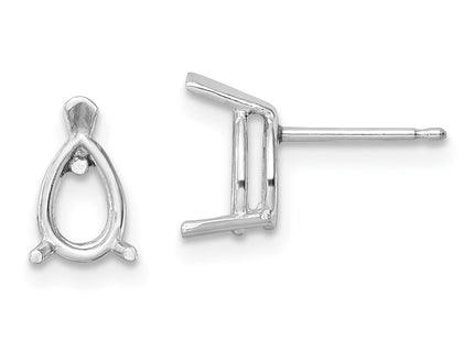 14k White Gold Earrings Style XE80W - Classique Jewelry Inc.