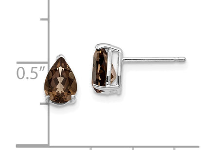 14k White Gold Earrings Style XE80WSQ - Classique Jewelry Inc.