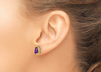 14k Yellow Gold Earrings Style XE81AC - Classique Jewelry Inc.
