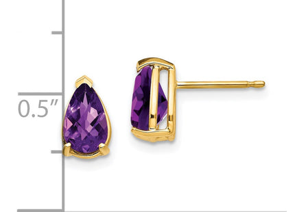 14k Yellow Gold Earrings Style XE81AC - Classique Jewelry Inc.