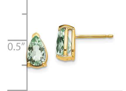14k Yellow Gold Earrings Style XE81AG - Classique Jewelry Inc.