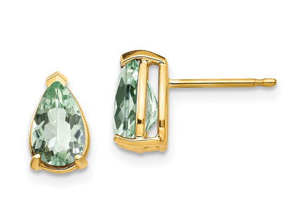 14k Yellow Gold Earrings Style XE81AG - Classique Jewelry Inc.