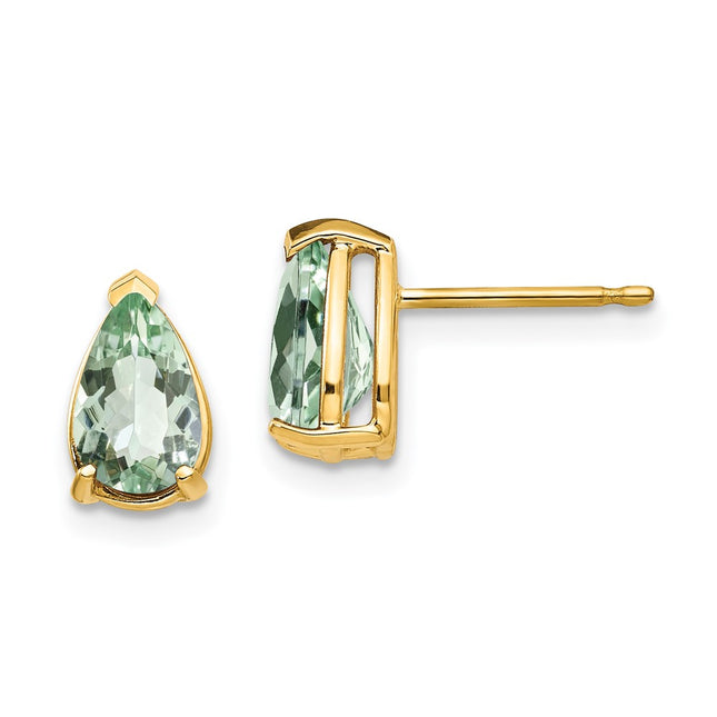 14k Yellow Gold Earrings Style XE81AG - Classique Jewelry Inc.