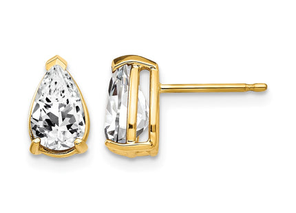 14K gold cubic zirconia earrings