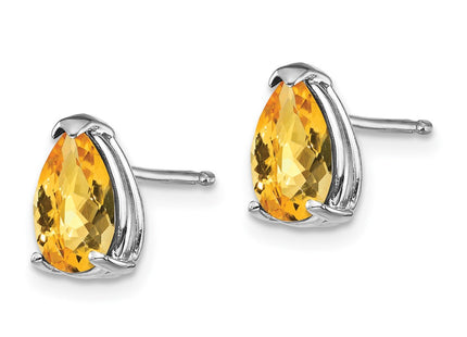 14k White Gold Earrings Style XE81WCC - Classique Jewelry Inc.