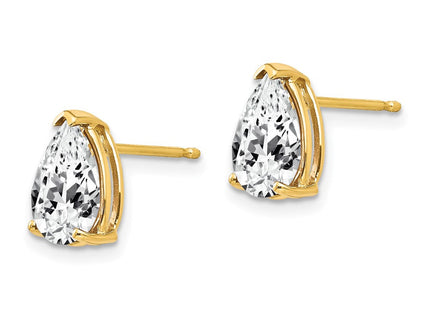14k Pear Cubic Zirconia Earrings (Style XE82CZ)
