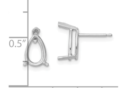 14k White Gold Earrings Style XE82W - Classique Jewelry Inc.