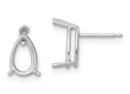 14k White Gold Earrings Style XE82W - Classique Jewelry Inc.