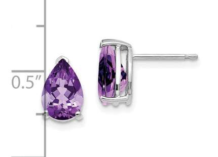 14k White Gold Earrings Style XE82WAM - Classique Jewelry Inc.