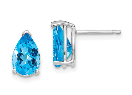 14k White Gold Earrings Style XE82WBC - Classique Jewelry Inc.