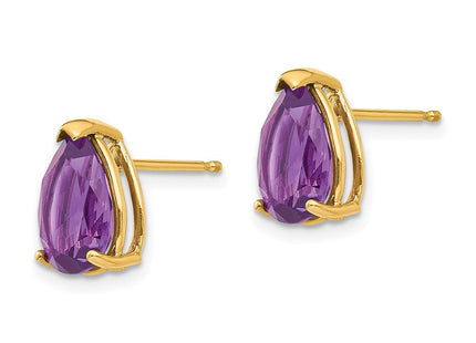 14k Yellow Gold Earrings Style XE83AM - Classique Jewelry Inc.