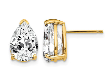 14K gold cubic zirconia earrings