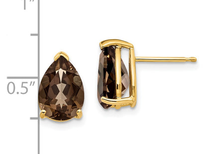 14k Yellow Gold Earrings Style XE83SQ - Classique Jewelry Inc.