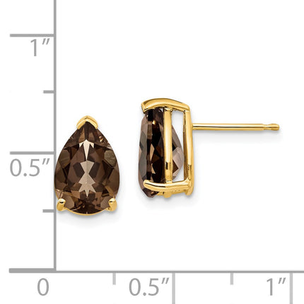14k Yellow Gold Earrings Style XE83SQ - Classique Jewelry Inc.