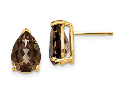 14k Yellow Gold Earrings Style XE83SQ - Classique Jewelry Inc.